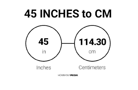 45inches in cm