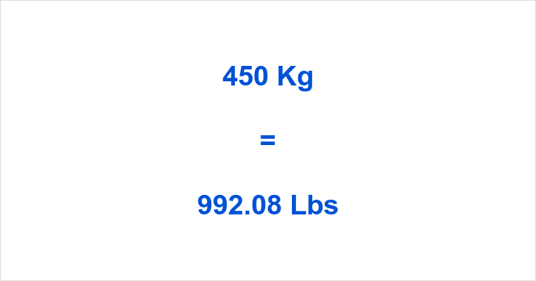 450 kg to lbs
