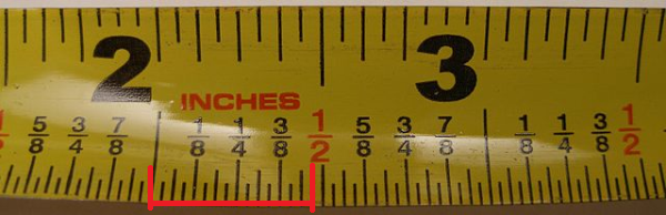 5/8 measuring tape