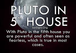 5th house pluto