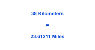 38 km to miles